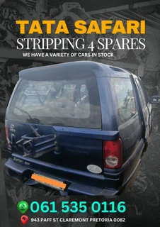 Tata Safari Stripping for spares Call or WhatsApp me 0636348112