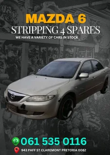 Mazda 6 stripping for spares Call or WhatsApp me 0636348112