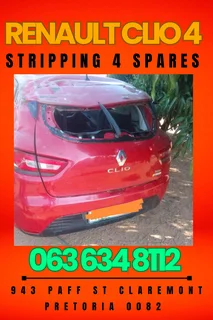 Renault clio 4 stripping for spares Call or WhatsApp me 0636348112