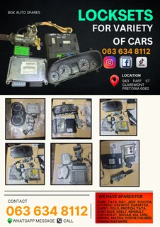 Locksets for sale for most of the cars Call or WhatsApp me 0636348112