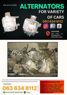 Alternators for sale Contact me 063 149 6230