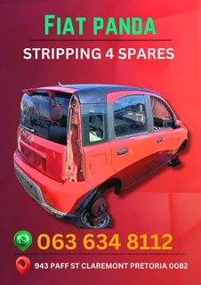 Fiat panda stripping for spares Call or WhatsApp me 0636348112
