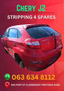Chery J2 stripping for spares Call or WhatsApp me 0636348112