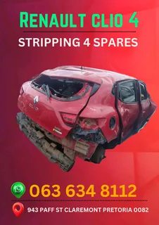 Renault clio 4 stripping for spares Call or WhatsApp me 063 149 6230