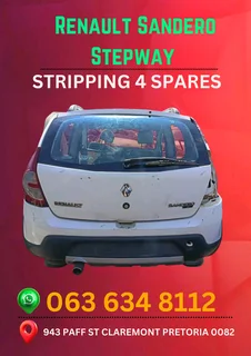 Renault Sandero Stepway stripping for spares Call or WhatsApp me 0636348112
