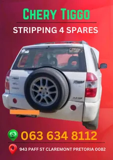 Chery tiggo stripping for spares Call or WhatsApp me 063 149 6230