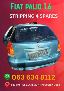 Fiat palio 1.6 stripping for spares Call or WhatsApp me 063 149 6230