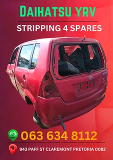 Daihatsu yrv stripping for spares Call or WhatsApp me 0636348112