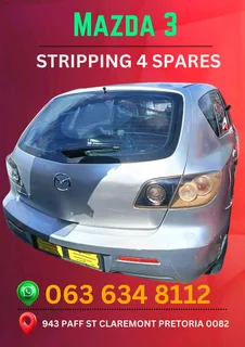 Mazda 3 stripping for spares Call or WhatsApp me 0636348112