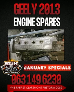Geely 2013 engine spares Call or WhatsApp me 0636348112