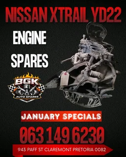 Nissan xtrail yd22 engine spares Call or WhatsApp me 0636348112