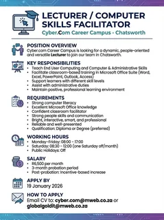 Computer & Administrative Skills Instructor