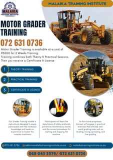 Motor Grader Training | Malaika Training Institute 072 631 0736