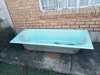 New cast iron bath