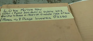 Bonfiglioli 1ph-2ph Inverter