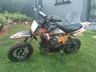 2025 Big Boy JNR 90 Junior Pit Bike Offroad Motorbike and Protective Gear Helmet