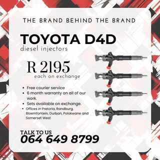Toyota D4D diesel injectors for sale on exchange