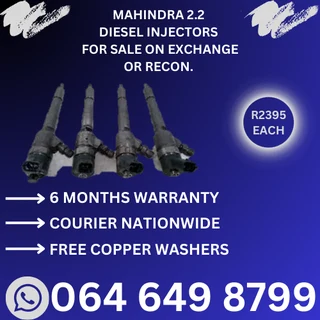 Mahindra 2.2 Diesel injectors for sale on exchange - 6 months warranty