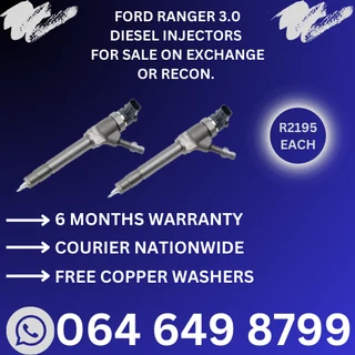 Diesel injectors for sale - we sell on exchange or recon - 6 months warranty included.