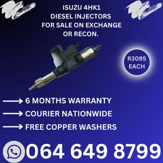 Isuzu 4HK1 diesel injectors for sale on exchange