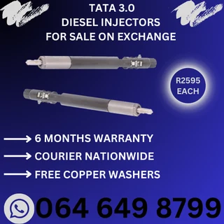 Tata diesel injectors for sale on exchange or to recon with 6 months warranty