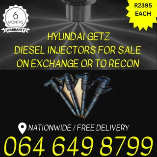 Hyundai Getz diesel injectors for sale on exchange 6 months warranty
