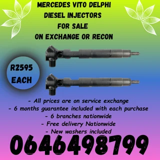 Vito diesel injectors for sale on exchange - 6 months warranty.