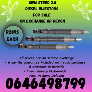 Gwm Steed Diesel Injectors For Sale On Exchange.