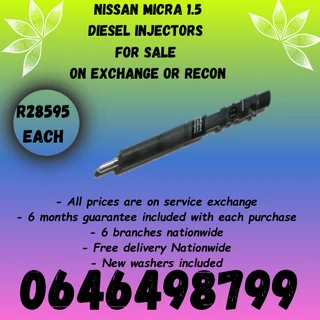 Nissan Micra Diesel Injectors For Sale On Exchange Or To Recon