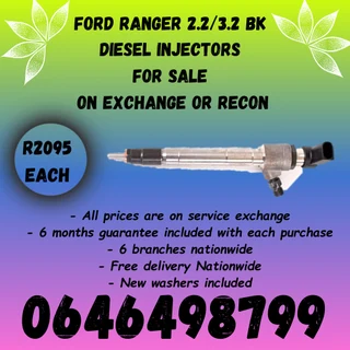 Ford Ranger 3.2 diesel injectors for sale.