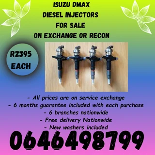 Isuzu D-max Diesel Injectors For Sale 6 Months Warranty