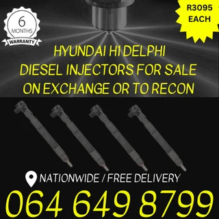 Hyundai H1 Delphi diesel injectors for sale on exchange or to recon