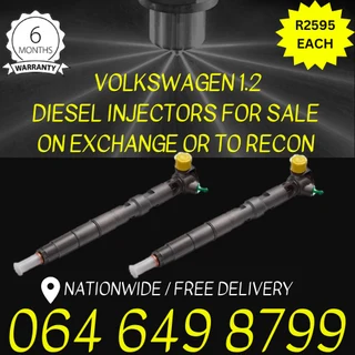 Volkswagen 1.2 diesel injectors for sale on exchange we give a 6 months warranty.