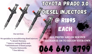 Toyota Prado 3.0 Diesel Injectors For Sale Free Copper Washers