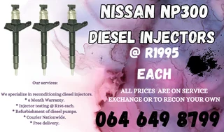 Nissan Np300 Diesel Injectors For Sale We Recon And Sell On Exchange
