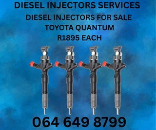 Toyota Quantum Diesel Injectors For Sale With Copper Washers