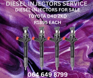 Toyota D4d 2kd Diesel Injectors For Sale Or To Recon Your Own