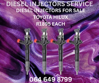 Toyota Hilux Diesel Injectors With Washers For Sale