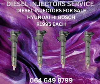 Hyundai H1 Bosch Diesel Injecors For Sale With 6 Months Warranty