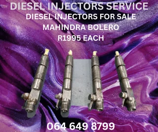 MAHINDRA BOLERO DIESEL INJECTORS FOR SALE ON EXCHANGE OR TO RECON YOUR OWN