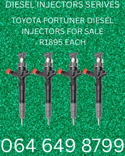 Toyota Fortuner Diesel Injectors For Sale With Warranty