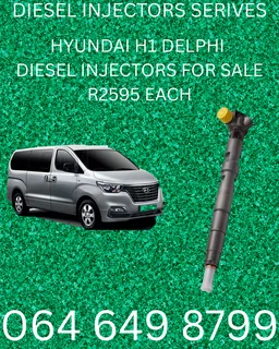 Hyundai H1 Delphi Diesel Injectors For Sale With Washers