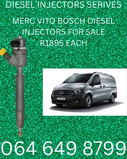 Merc Vito Bosch Diesel Injectors With Washers For Sale With 6 Months Warranty