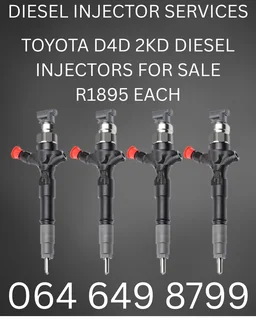Toyota D4d 2kd Diesel Injectors With Washers For Sale
