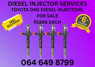 Toyota D4d Diesel Injectors For Sale On Exchange Or Recon Your Own With 6 Months Warranty
