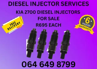Kia 2700 Diesel Injectors For Sale On Exchange With Copper Washers Included