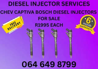 Chev Captiva Bosch Diesel Injectors For Sale With Copper Washer Included