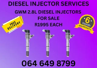 Gwm 2.8 Diesel Injectors For Sale Or Recon Your Own With 6 Months Warranty Copper Washers Included