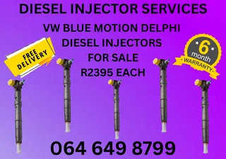 Vw Blue Motion Delphi Diesel Injectors For Sale With Warranty Washers Included