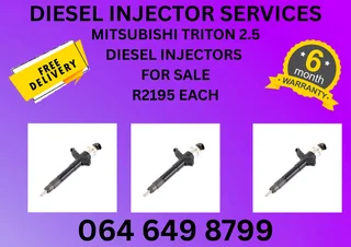 Mitsubishi Triton 2.5 Diesel Injectors For Sale Or Recon Your Own With 6 Monts Warranty